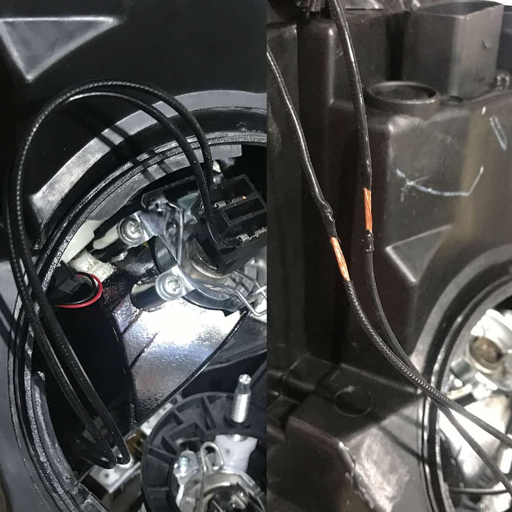 How to wire Fast Fit wiring harness to high beam