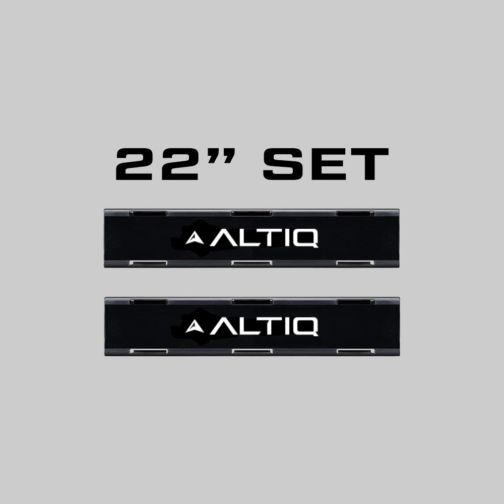 Delta series single row Lightbar - Blackout Covers