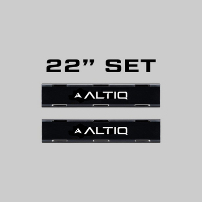 Delta series single row Lightbar - Blackout Covers