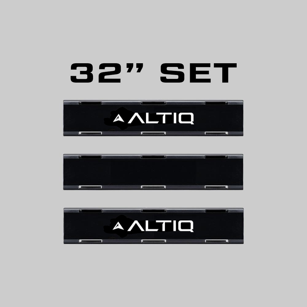 Delta series single row Lightbar - Blackout Covers