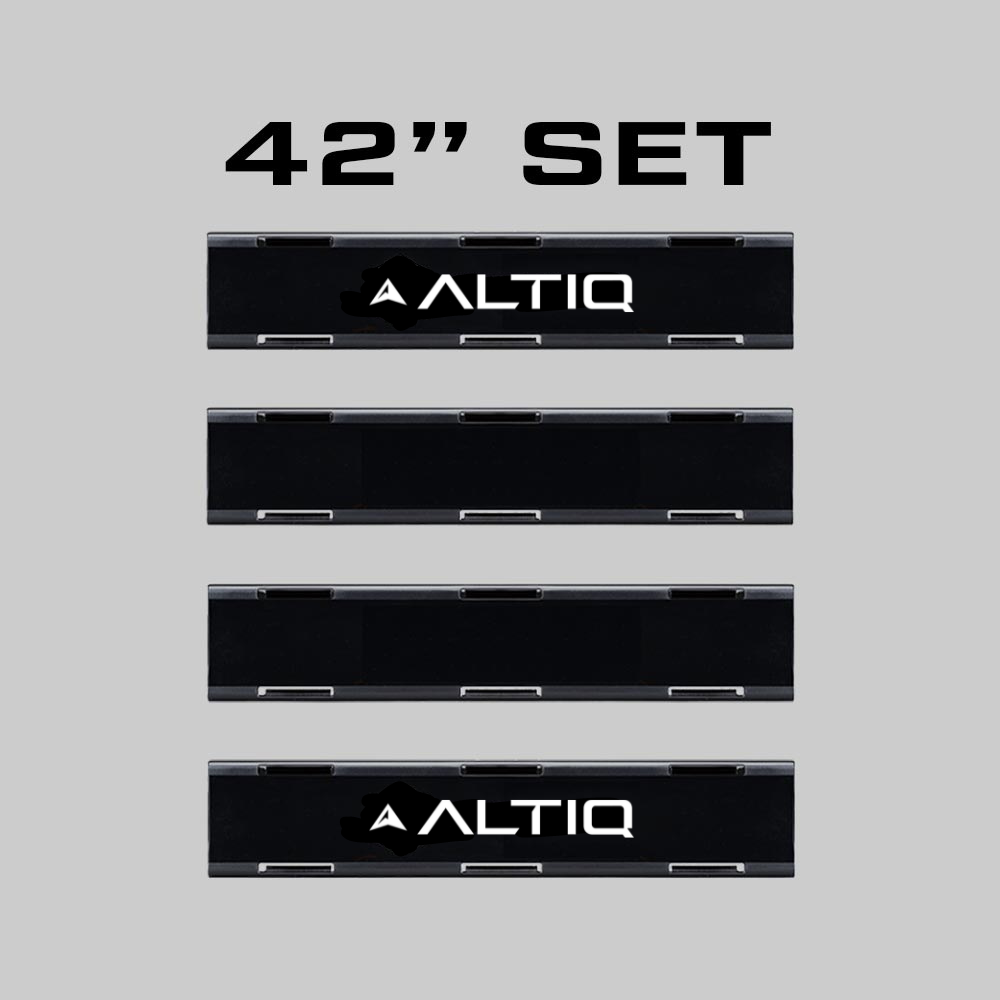 Delta series single row Lightbar - Blackout Covers