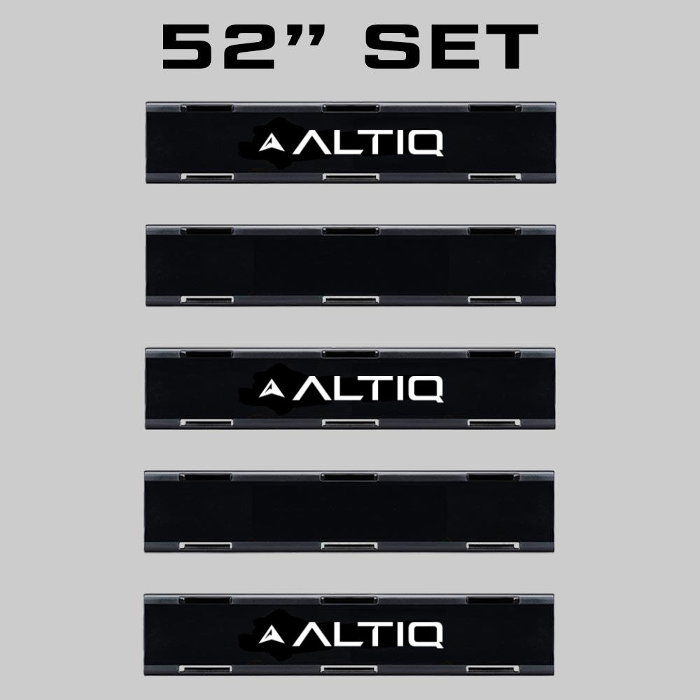 Delta series single row Lightbar - Blackout Covers