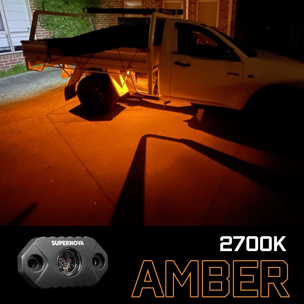 Supernova rock light - Amber