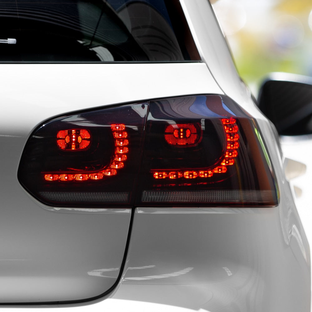 VW Golf Mk6 Sequential LED Tail Lights - Limited Edition Midnight Red