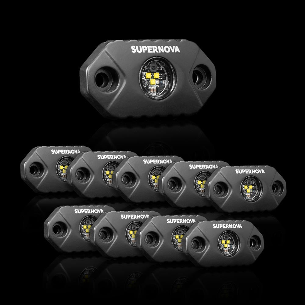 Supernova Rock Light White - 10 Pack Bundle