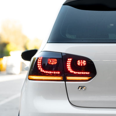 VW Golf Mk6 Sequential LED Tail Lights - Limited Edition Midnight Red