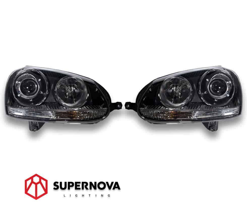 VW Golf Mk5 Projector Headlights 2005-2008 (fits halogen headlight models)