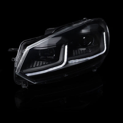 VW Golf Mk6 Sequential LED Projector Headlights - Pair