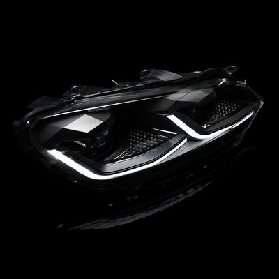 VW Golf Mk6 Sequential LED Projector Headlights - Pair